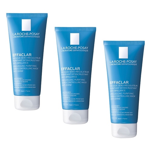 La Roche-Posay Effaclar Mask 100mL Pack of 3