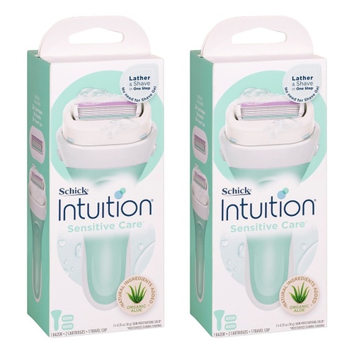 Schick Intuition Sensitive Care Razor Kit +3 Pack of 2