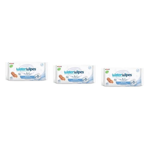 WaterWipes Newborn & Baby Sensitive 60 Wipes Pack of 3