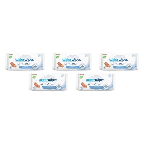WaterWipes Newborn & Baby Sensitive 60 Wipes Pack of 5