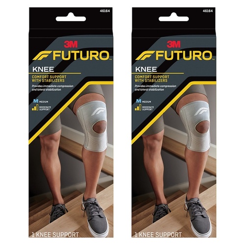Futuro Comfort Knee Support with Stabilisers Medium Pack of 2