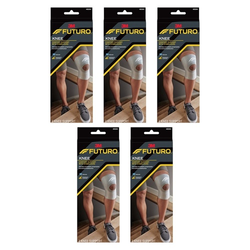 Futuro Comfort Knee Support with Stabilisers Medium Pack of 5