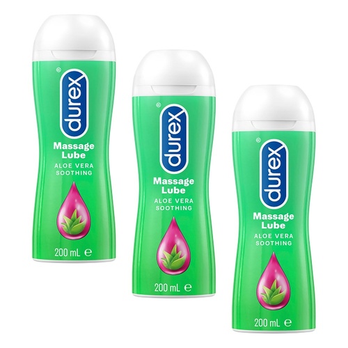 Durex Play Massage 2 in 1 Gel Intimate Lubricant 200mL Pack of 3