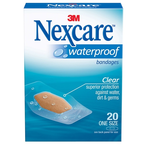Nexcare Waterproof Strips Medium 20 Pack