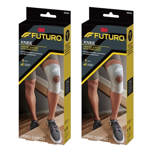 Futuro Comfort Knee Support with Stabilisers Small Pack of 2