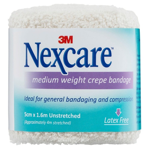 Nexcare Medium Crepe Bandage White 5cm x 1.6m
