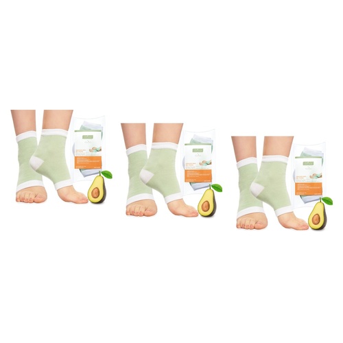 Elive Cracked Heel Gel Socks x 6 Bundle of 3