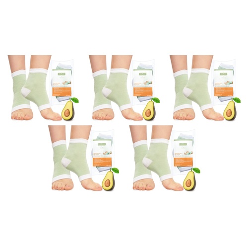 Elive Cracked Heel Gel Socks x 6 Bundle of 5