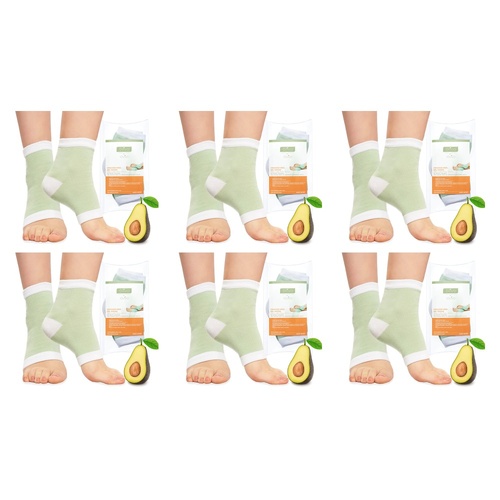 Elive Cracked Heel Gel Socks x 6 Bundle of 6
