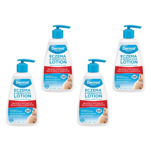 Dermal Therapy Eczema Moisturising Lotion 250mL x 3 Bundle of 4