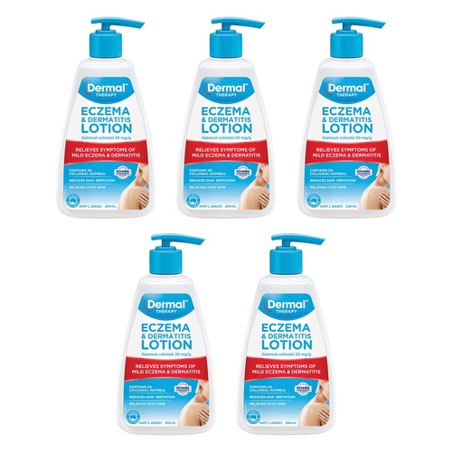 Dermal Therapy Eczema Moisturising Lotion 250mL x 3 Bundle of 5