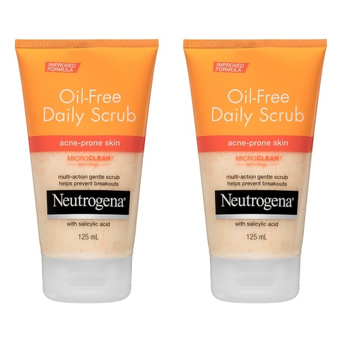 Neutrogena® Oil Free Acne Scrub 125mL Pack of 2