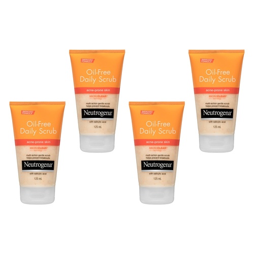 Neutrogena® Oil Free Acne Scrub 125mL Pack of 4