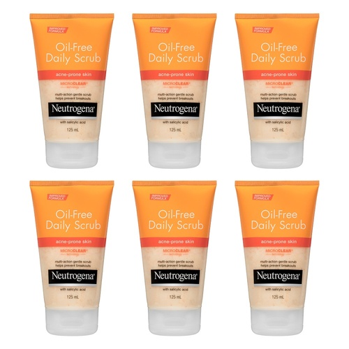 Neutrogena® Oil Free Acne Scrub 125mL Pack of 6