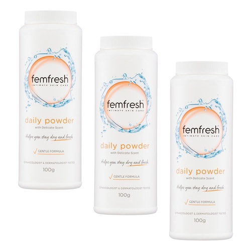 Femfresh Daily Intimate Powder 100g Pack of 3