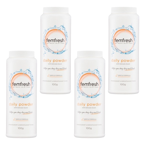 Femfresh Daily Intimate Powder 100g Pack of 4