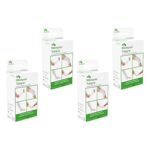 TUBIGRIP Elastic Tubular Support Bandage, Size G, 1 Metre Pack of 4