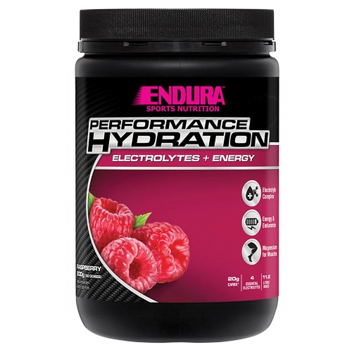 Endura Performance Hydration Electrolytes + Energy Raspberry 800g