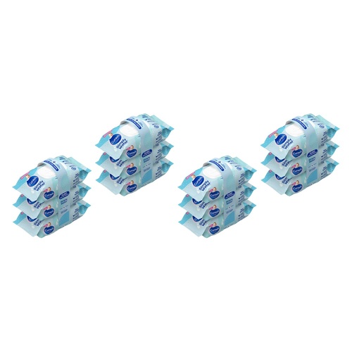 Curash Simply Water Baby Wipes 3 x 80 Pack Bundle of 4