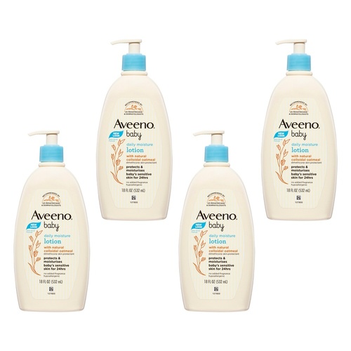 Aveeno Baby Daily Moisture Lotion 532mL Pack of 4
