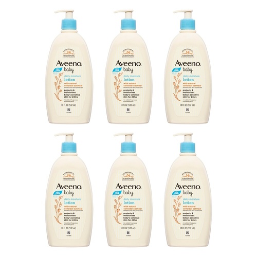 Aveeno Baby Daily Moisture Lotion 532mL Pack of 6
