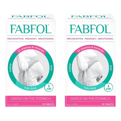 Fabfol Plus Preconception Pregnancy Breastfeeding 56 Tablets Pack of 2
