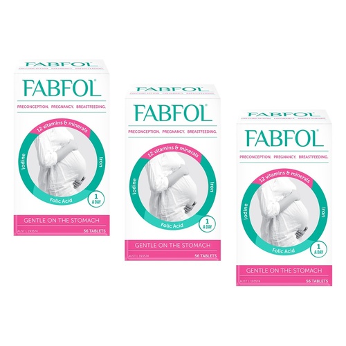 Fabfol Plus Preconception Pregnancy Breastfeeding 56 Tablets Pack of 3