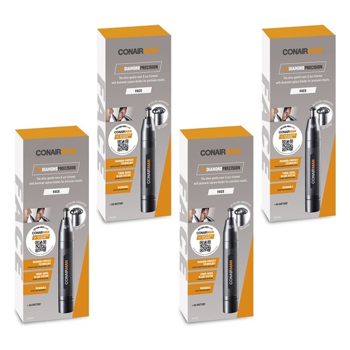 Conair Man The Diamond Precision Nose & Ear Trimmer Pack of 4