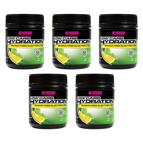 Endura Low Carb Hydration Lemon Lime Powder 128g Pack of 5