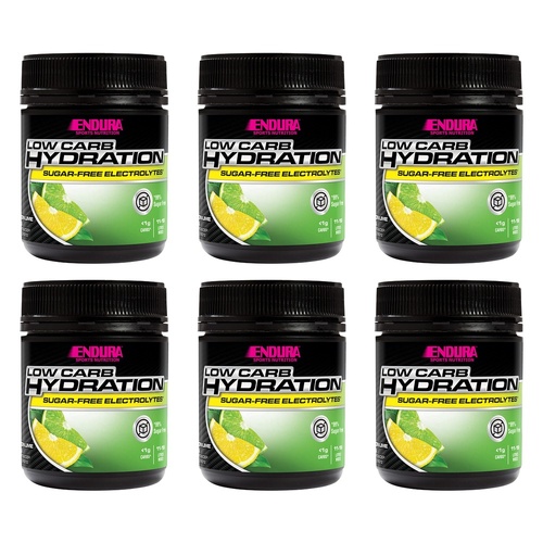 Endura Low Carb Hydration Lemon Lime Powder 128g Pack of 6