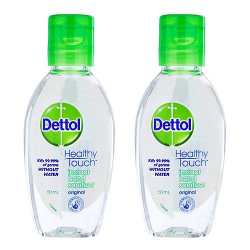 Dettol Healthy Touch Liquid Instant Hand Sanitiser 50mL Pack of 2
