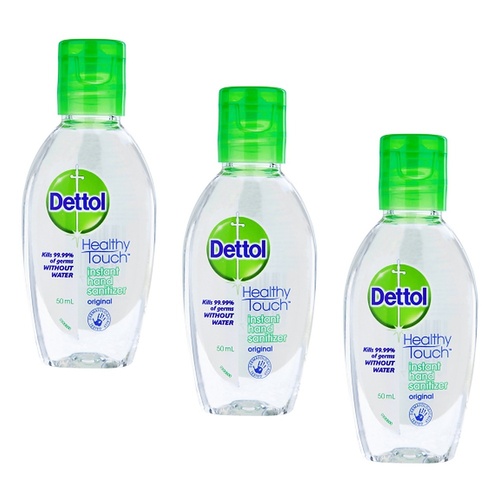Dettol Healthy Touch Liquid Instant Hand Sanitiser 50mL Pack of 3