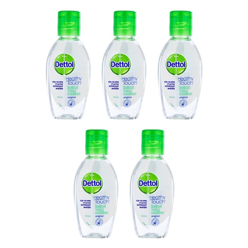 Dettol Healthy Touch Liquid Instant Hand Sanitiser 50mL Pack of 5