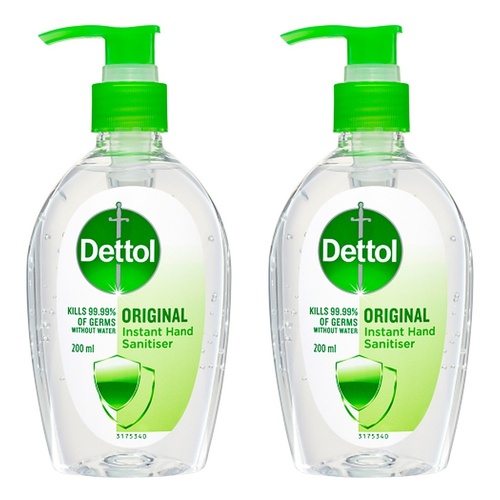 Dettol Healthy Touch Liquid Instant Hand Sanitiser 200mL Pack of 2