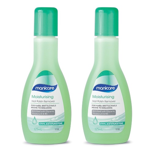 Manicare Nail Polish Remover Super Fast Tea Tree Oil 125mL x 3 Bundle of 2