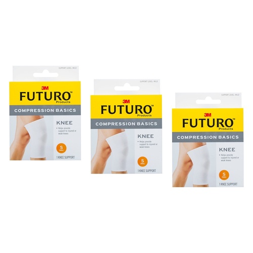 Futuro Compression Basics Knee Support Small Pack of 3