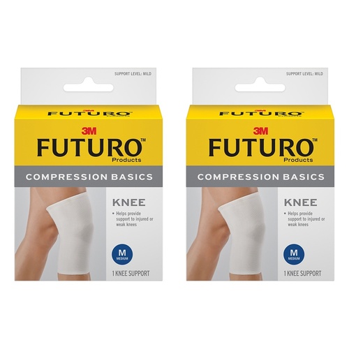 Futuro Compression Basics Knee Support Medium Pack of 2