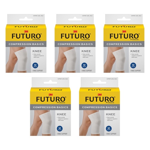 Futuro Compression Basics Knee Support Medium Pack of 5