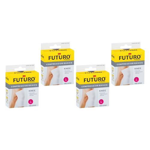 Futuro Compression Basics Knee Support Large Pack of 4
