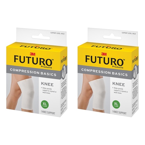 Futuro Compression Basics Knee Support Extra Large Pack of 2
