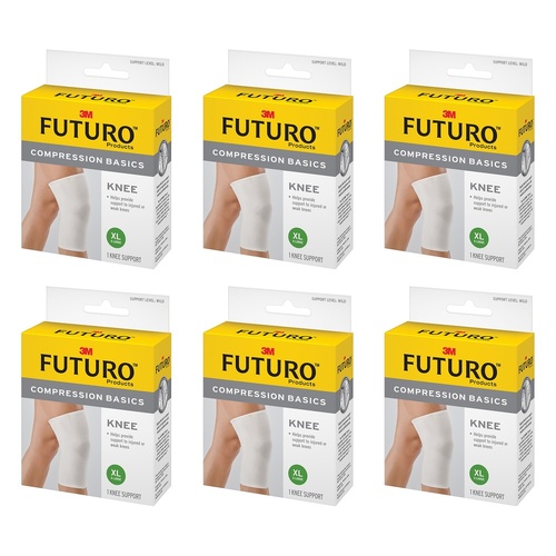 Futuro Compression Basics Knee Support Extra Large Pack of 6