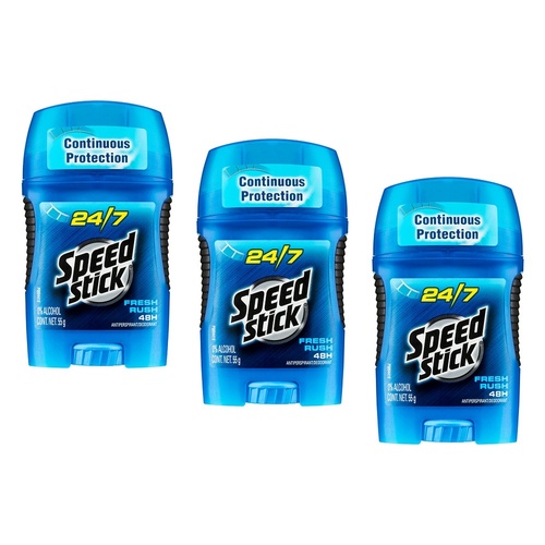 Mennen Speed Stick Antiperspirant Deodorant Fresh Rush 55g Pack of 3