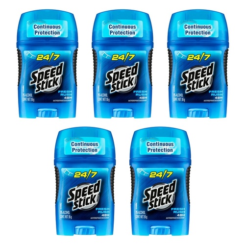 Mennen Speed Stick Antiperspirant Deodorant Fresh Rush 55g Pack of 5