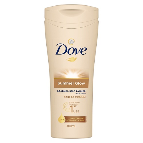 Dove Summerglow Gradual Self Tan Body Lotion, Fair to Medium, 400mL