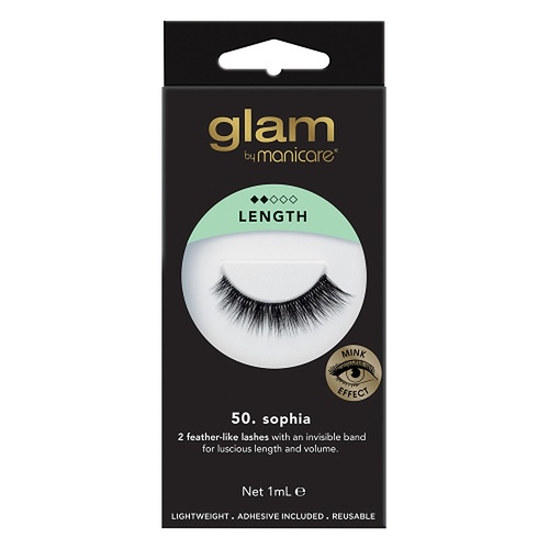 Glam by Manicare Glam 50 Sophia Mink Effect Lashes x 3