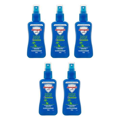 Aerogard Tropical Strength Insect Repellent Pump Spray 135mL Pack of 5