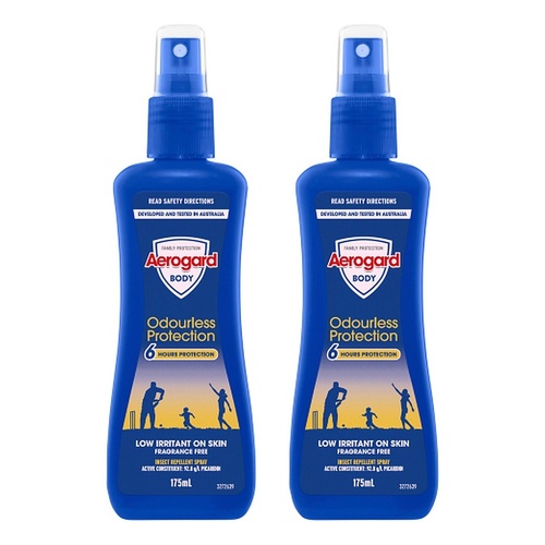 Aerogard Odourless Protection Insect Repellent Pump Spray 175mL Pack of 2