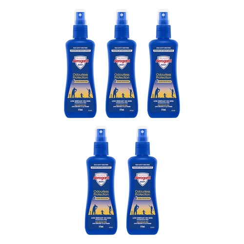 Aerogard Odourless Protection Insect Repellent Pump Spray 175mL Pack of 5