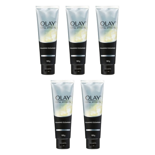 Olay Total Effects 7-in-1 Foaming Cleanser 100g Pack of 5