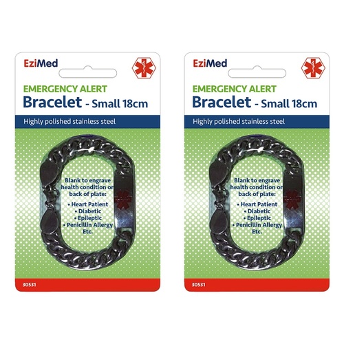 EziMed Medical ID Bracelet Small Pack of 2